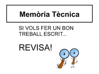 Memòria Tècnica
 