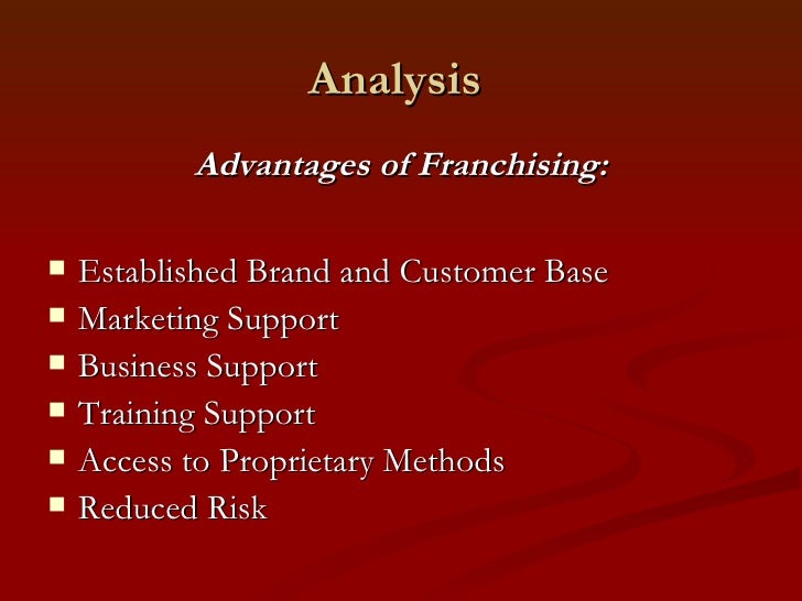 franchise pros and cons