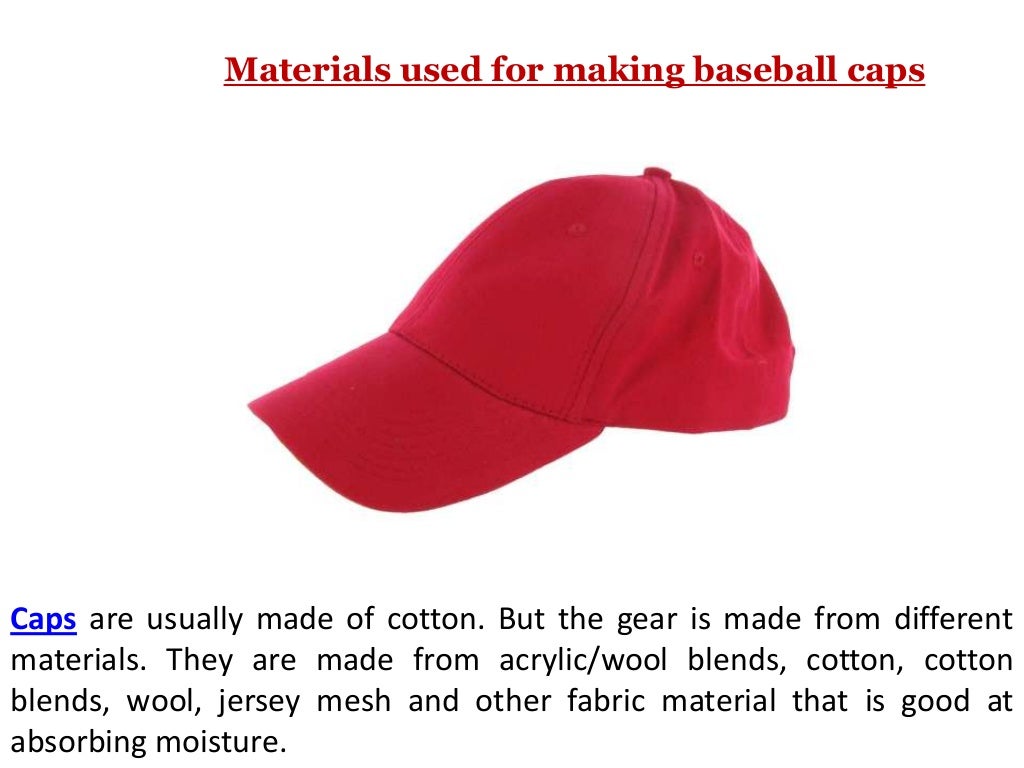 Parts of a baseball cap