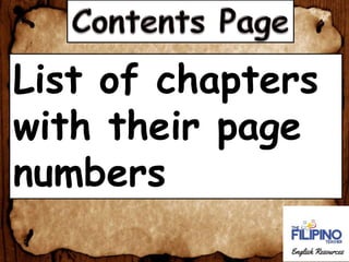 Parts of a book | PPTX