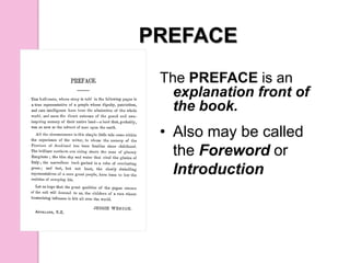 Parts of a Book for Grade 3 | PPTX