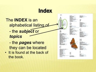 Parts of a Book for Grade 5 | PPTX