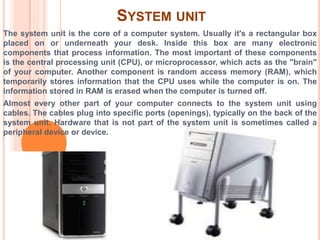 Parts of a computer | PPTX