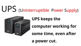 Ups Computer Example Parts of a computer - ICT Lessson Chapter 1 Grade 1.pptx