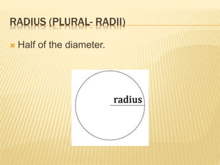 Parts of a Circle | PPT