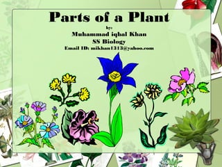Parts of a Plantby:
Muhammad iqbal Khan
SS Biology
Email ID: mikhan1313@yahoo.com
 