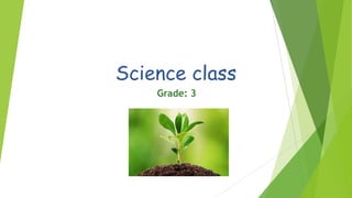 Science class
Grade: 3
 