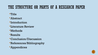 Basic PARTS OF A RESEARCH PAPER made by Bevz.pptx