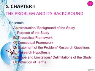 Parts of a research paper educ 241 | PPTX