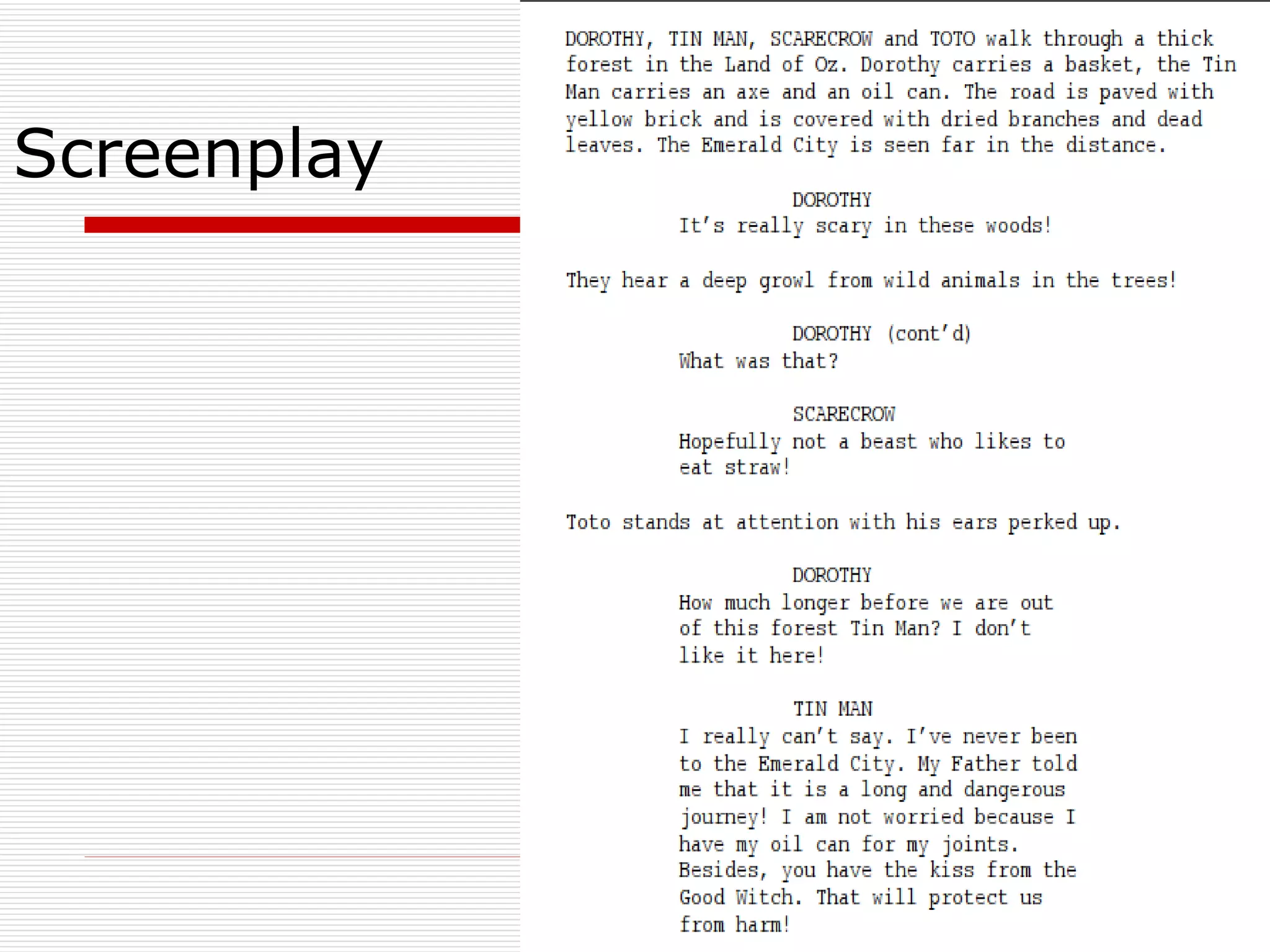 Parts of a Script | PPT