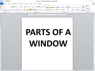 Computer: Parts of a Window | PPTX