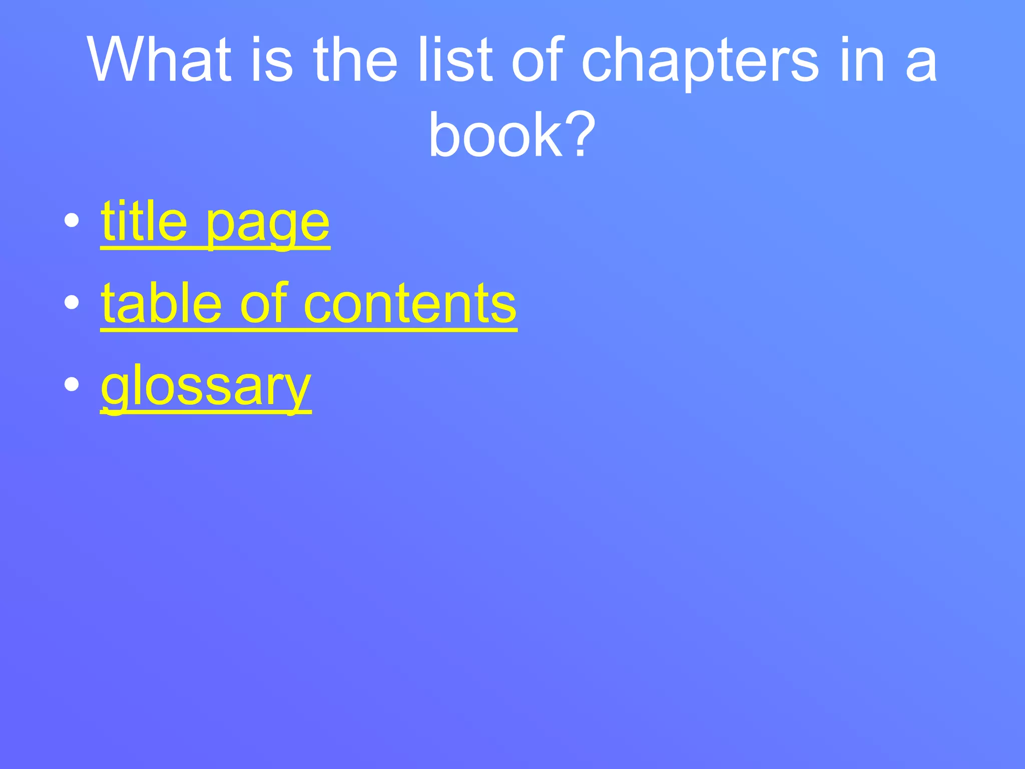 Parts of books pr.2 pr.3 | PPT