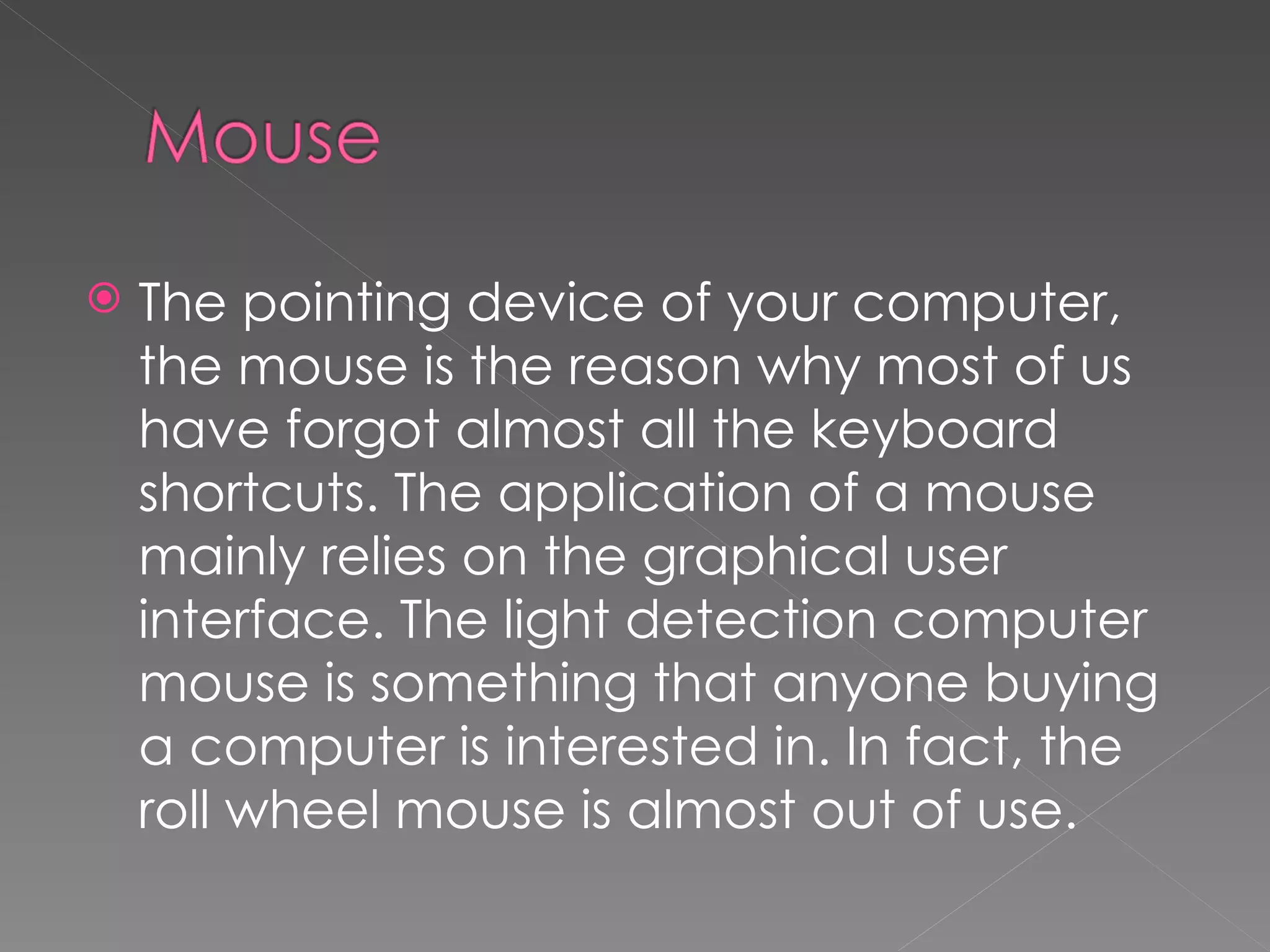 Parts of Computer | PPT | Computer Peripherals | Computing