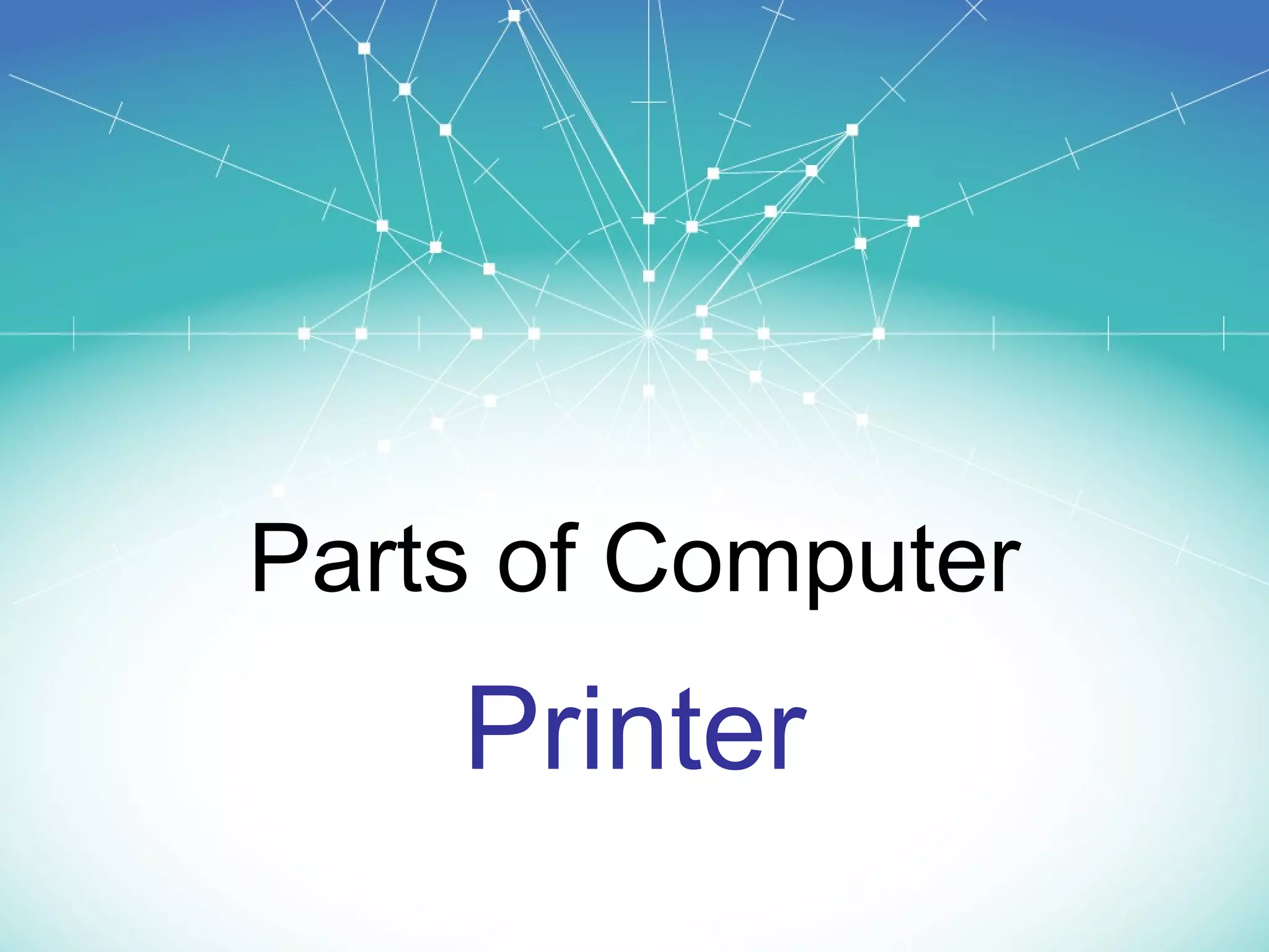 Parts of computer | PPT | Desktops | Computing