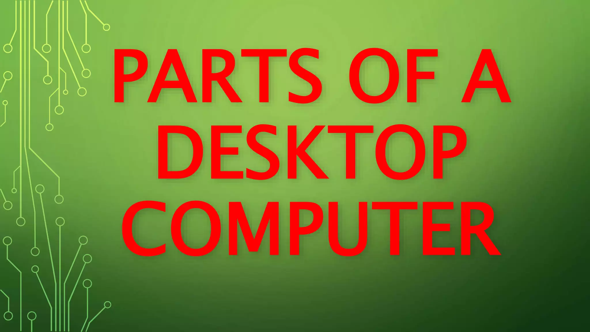 Parts of computer pptx
