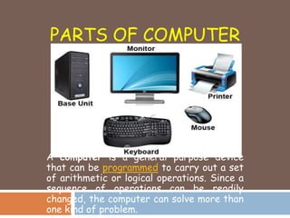 Parts of computer powerpoint | PPT