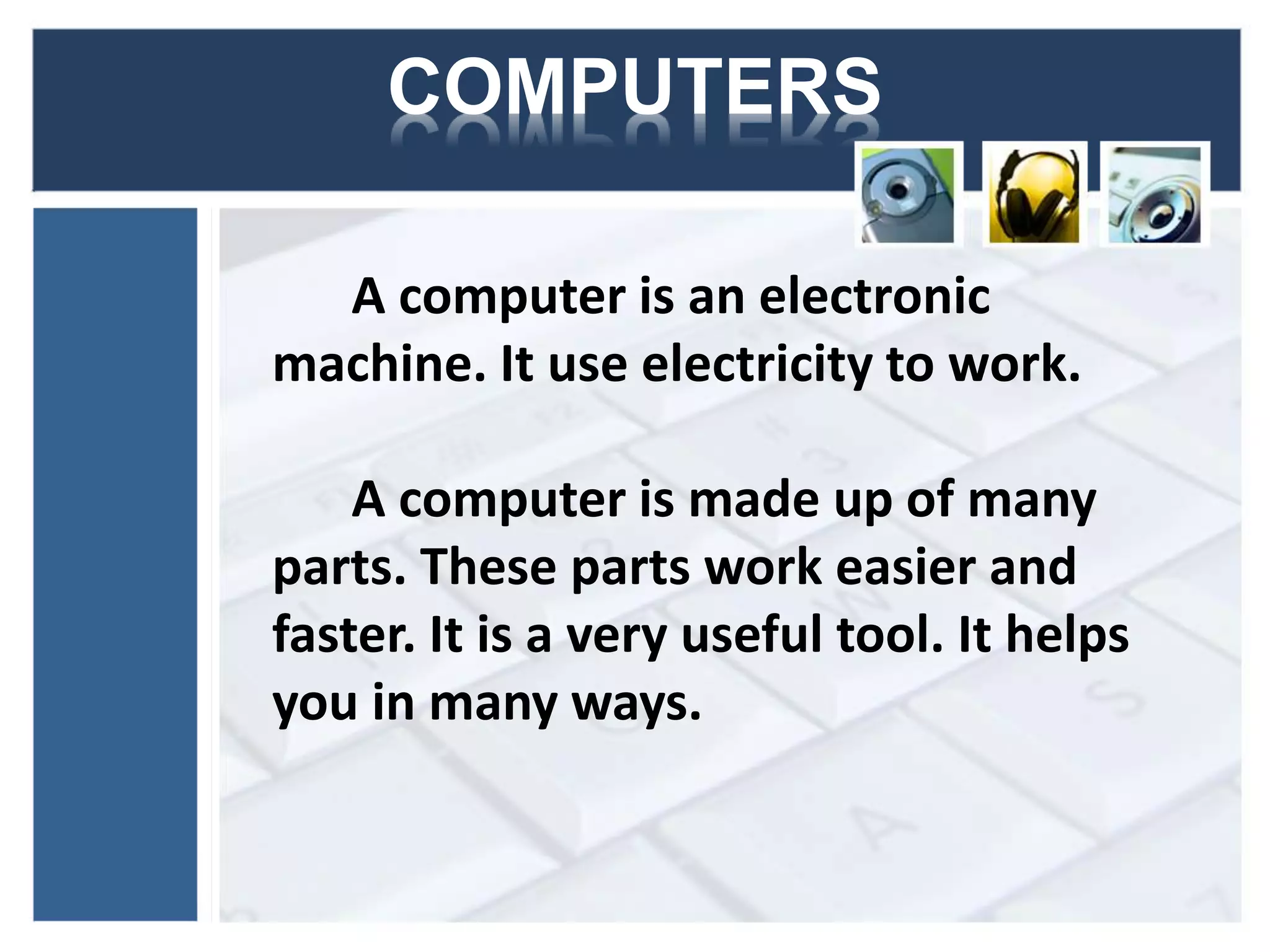 Basic Parts of Computer | PPTX