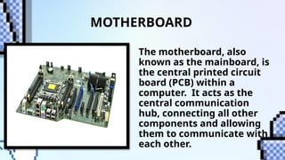 PARTS OF COMPUTER SYSTEM for Grade 10.pptx