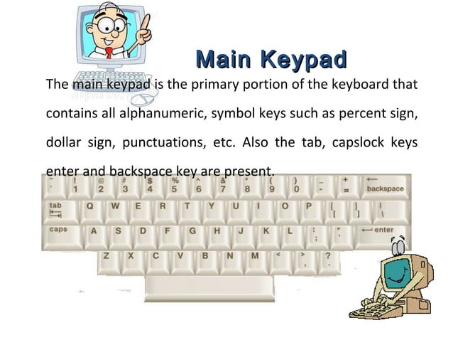 Parts of keyboard and proper handling
