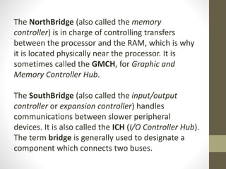 Southbridge Computer Function Parts of motherboard and its function | PPTX