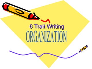 6 Trait Writing ORGANIZATION 