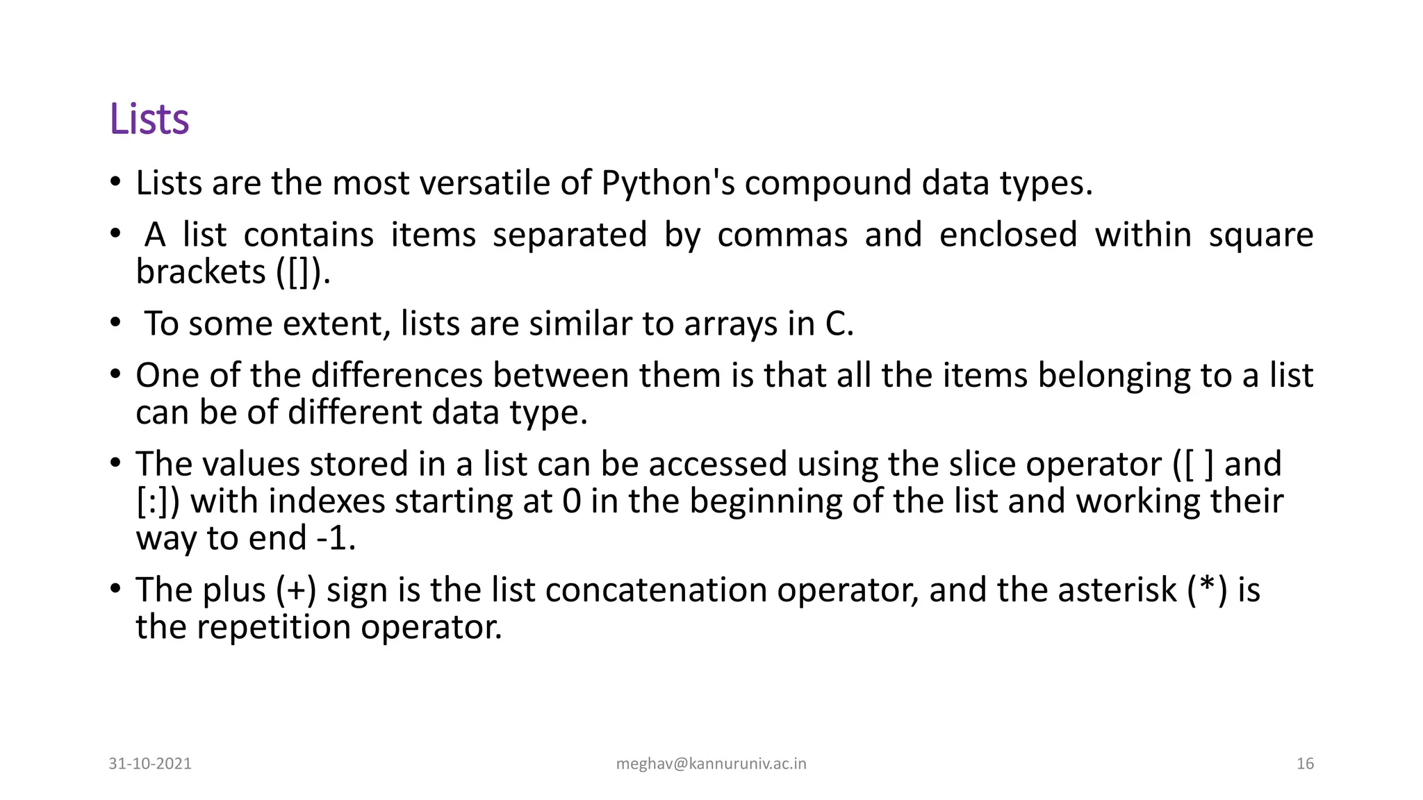Parts of python programming language | PPTX | Programming Languages ...