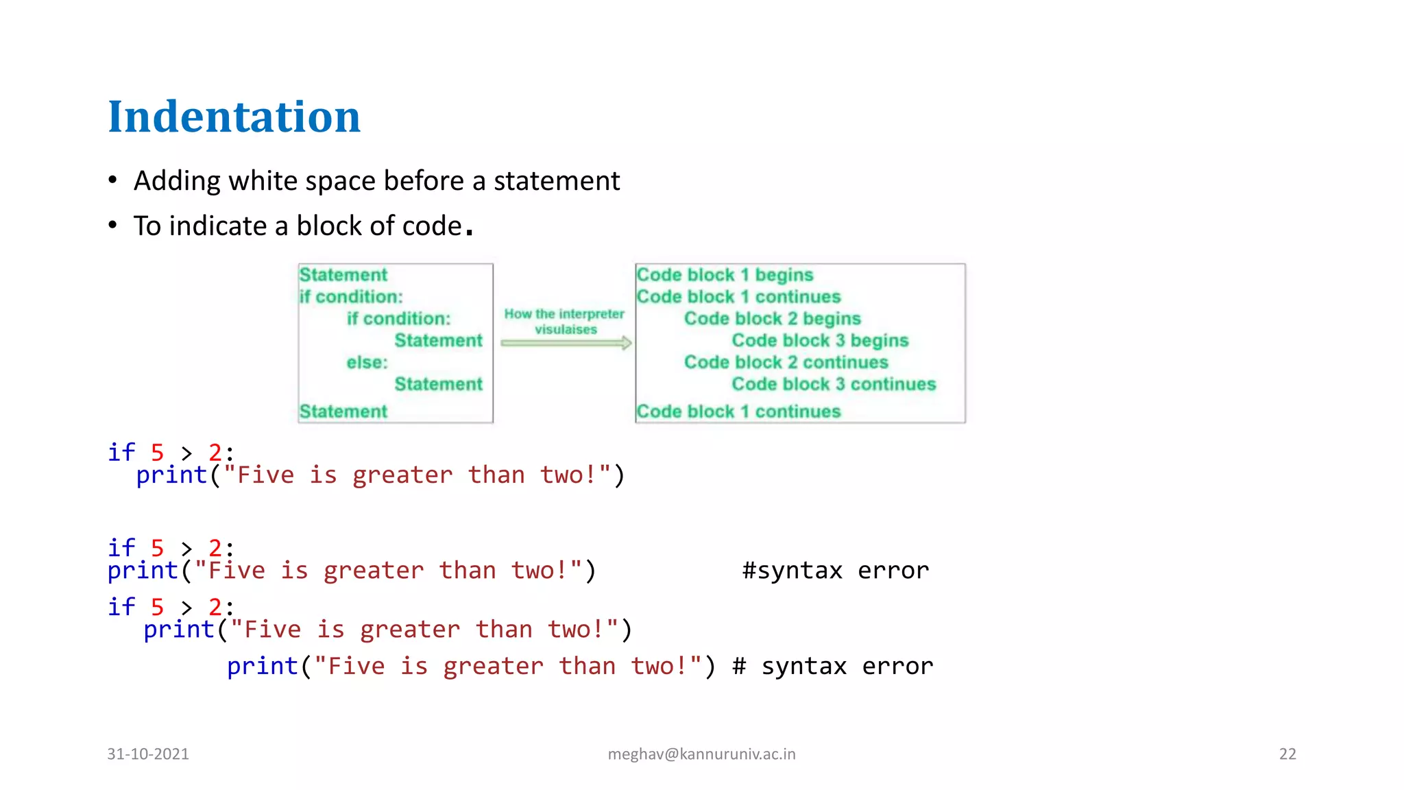 Parts of python programming language | PPTX | Programming Languages ...