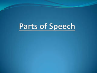 Parts of Speech 
