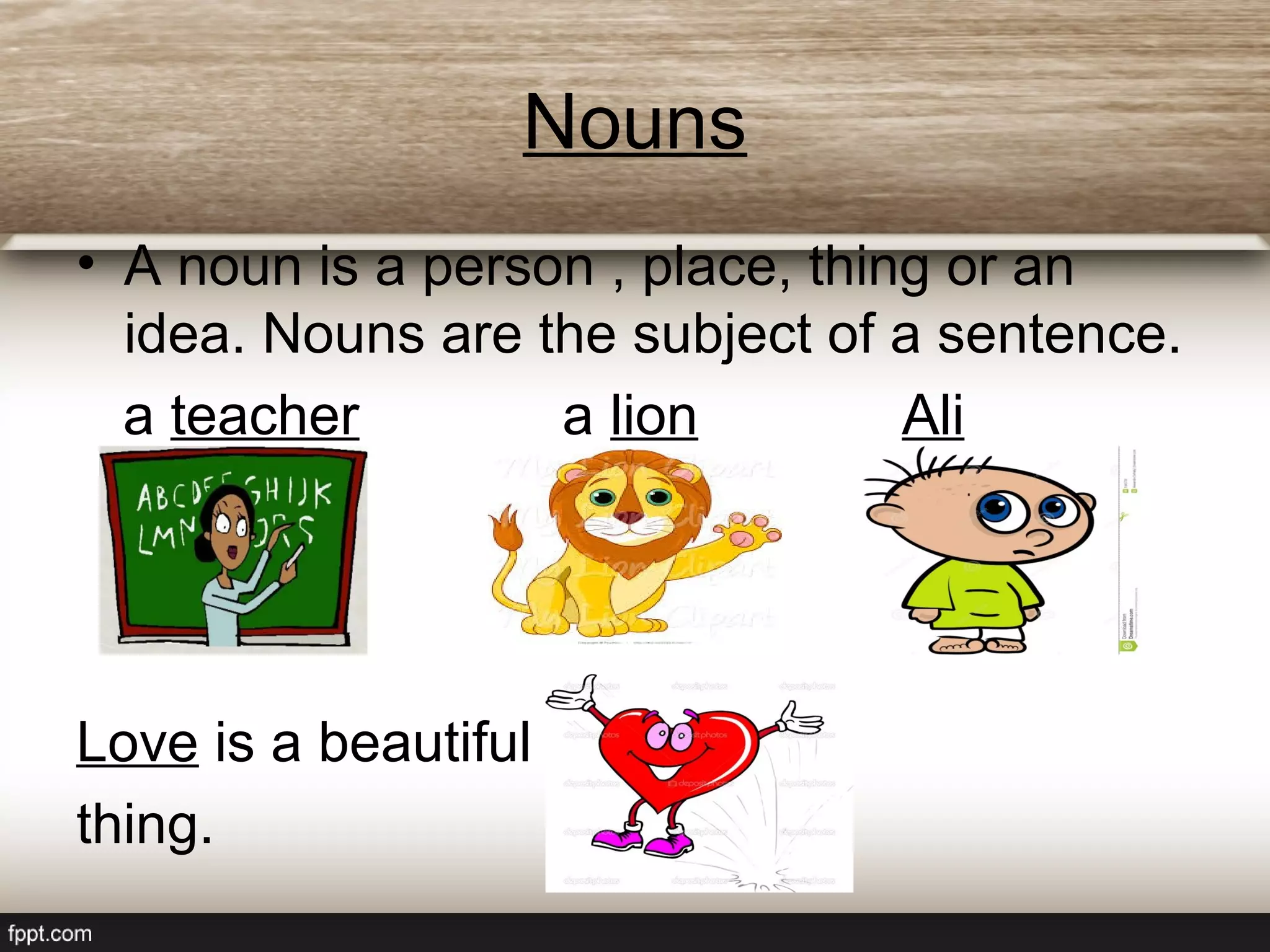 Parts of speech in English | PPT