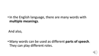 Parts of speech | PPTX