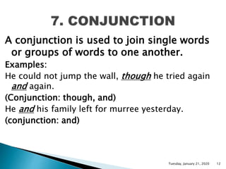 Parts of speech. presentation pptx 2 | PPTX