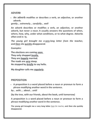Parts of speech | PDF