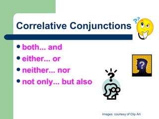 English Grammar: Parts of speech (conjunctions) | PPT