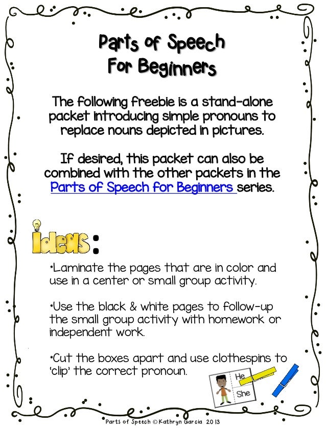 47 best ideas for coloring Coloring Page Parts Of Speech Starter