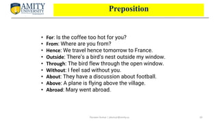 Window Preposition Expression Parts of Speech in English - IFS English Amity Tashkent | PDF ...