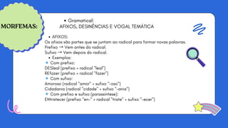 Morfologia da Língua portuguesa completa | PDF