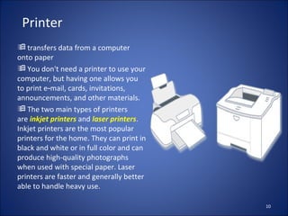 Parts of the computer | PPT