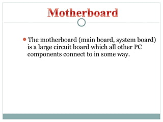 Parts Of The Computer | PPT
