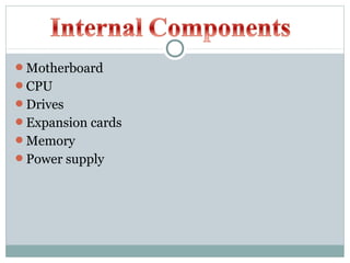 Parts Of The Computer | PPT