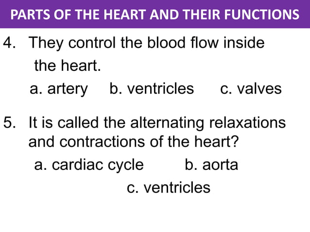Parts of the heart and their functions | PDF