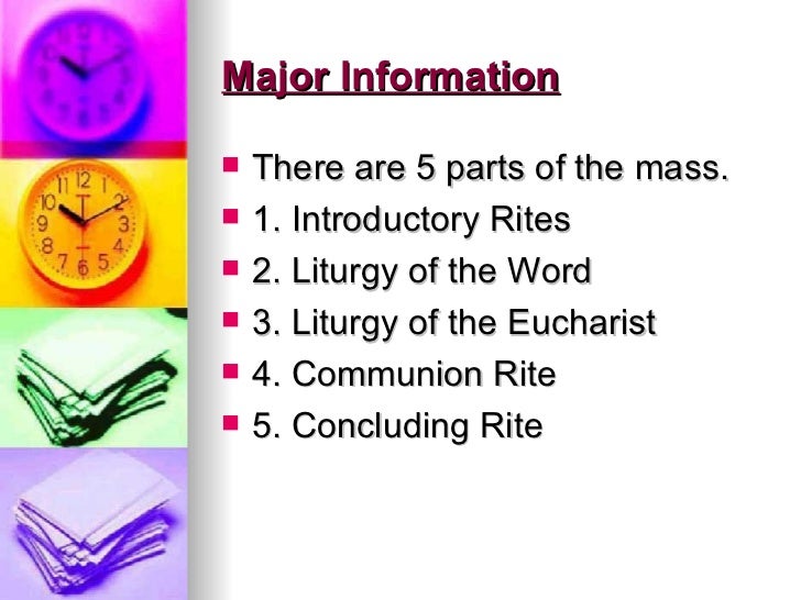 Parts of the mass