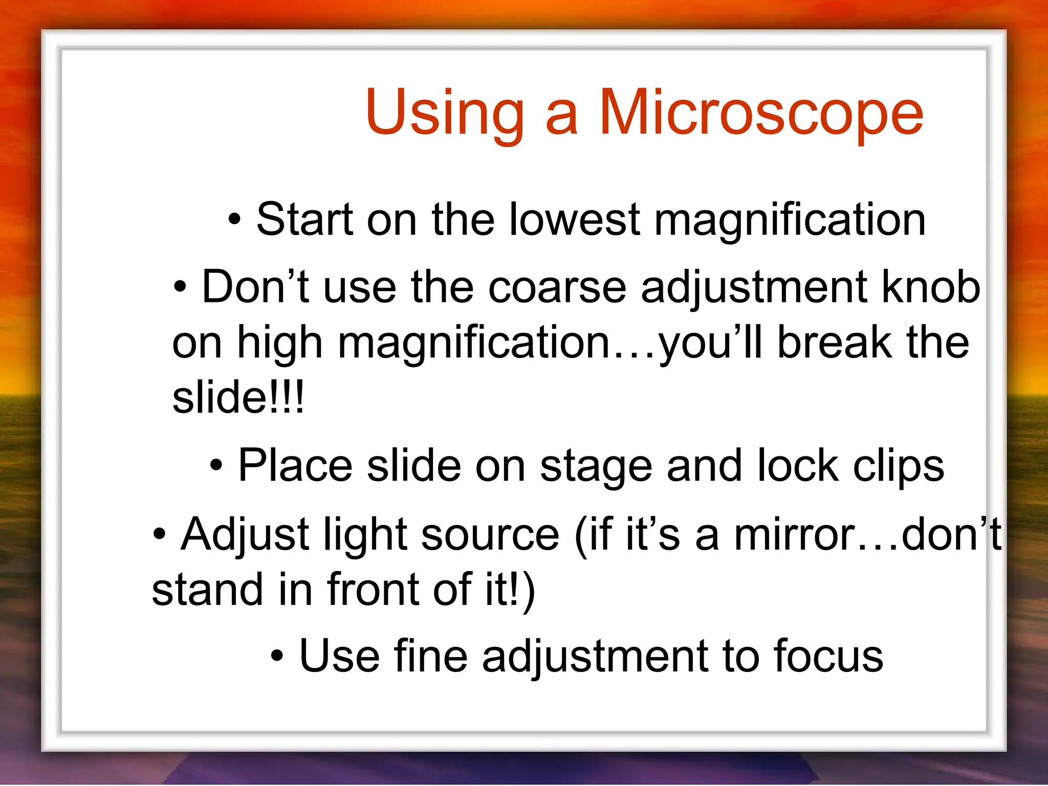 A detailed discussion of the different Parts and functions of the ...