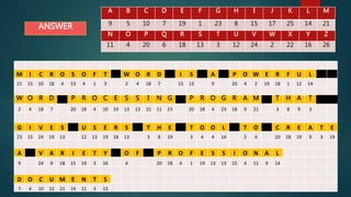 Parts of the ms word 2013 screen and | PPT