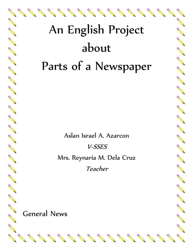Parts of the newspaper PDF
