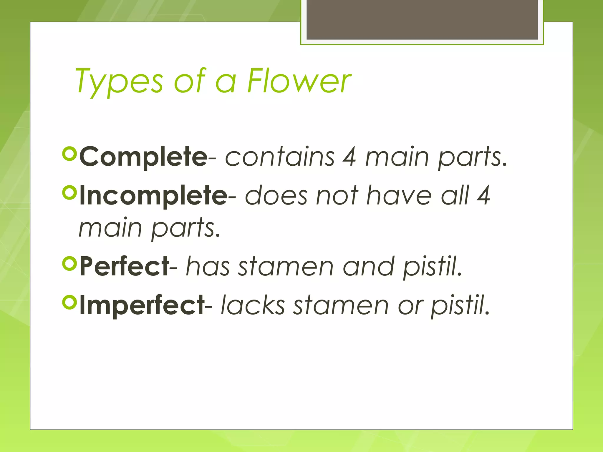 Parts of the plant and their functions | PPT