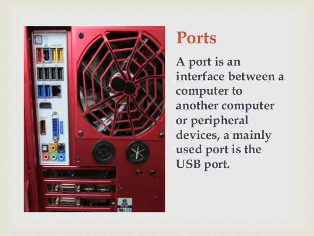 Parts of the system unit