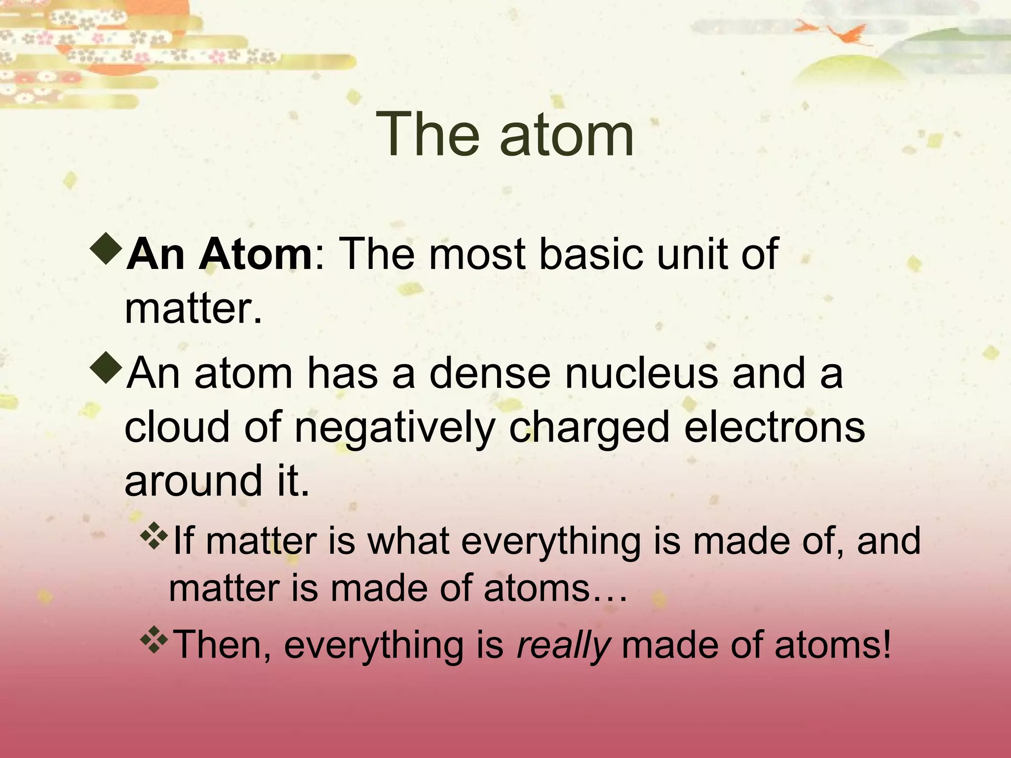 Parts on an atom | PPT
