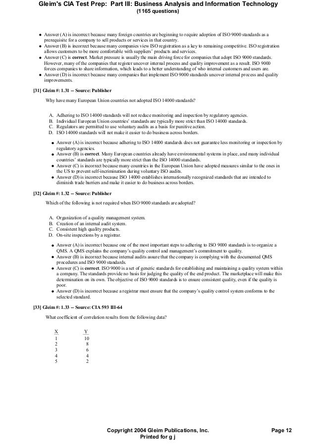 IIA-CIA-Part1 Fragenkatalog
