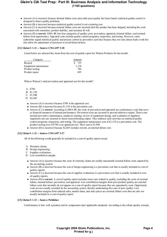 IIA-CIA-Part3 Fragen Beantworten