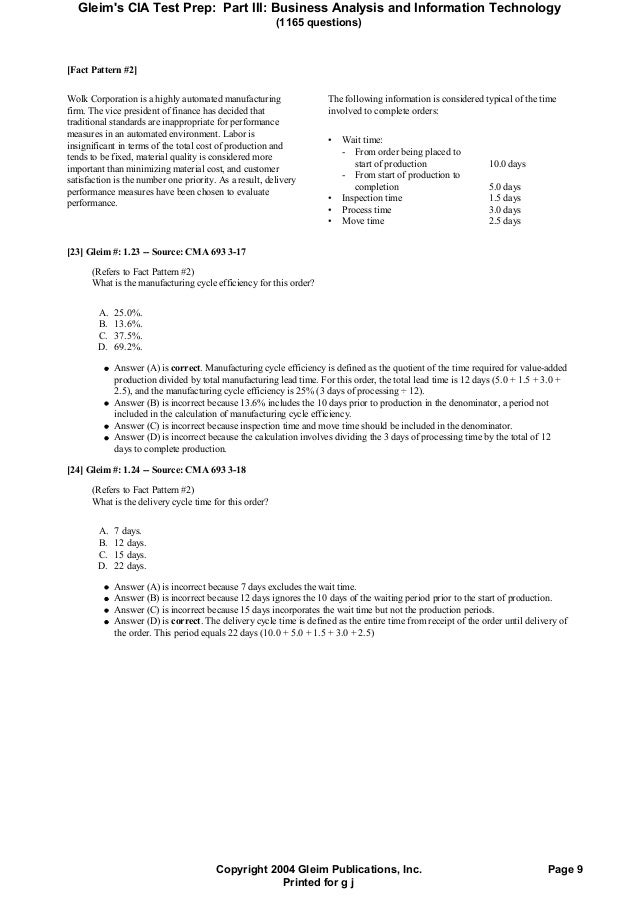 IIA-CIA-Part3 Lerntipps